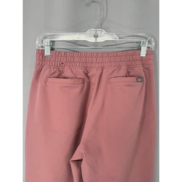 FIGS Scrub Jogger Pants Womens Small Pink Technical Collection Elastic Waist - Picture 7 of 15
